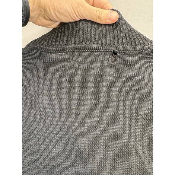 Victoria Jones Woman Black Snowman Holiday Christmas Sweater Medium - Picture 7 of 10